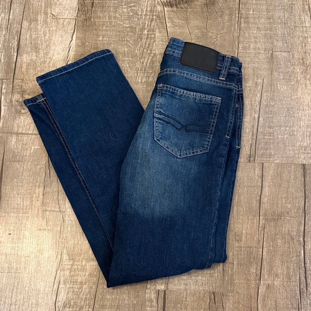 Buffalo David Bitton Men's Dark Blue Slim Straight Jeans size 14